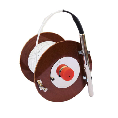 water-level-meter-spohr-water-level-meter-handreel Freatimetro SPOHR con supporto in acciaio - 100 m